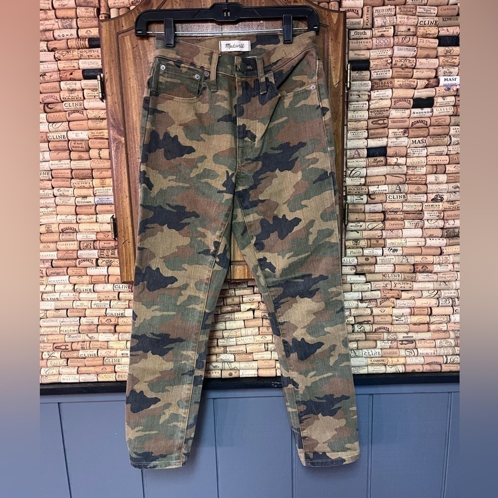 Madewell Camouflage High rise slim boy Jean
